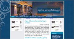 Desktop Screenshot of motion-sensorlights.com