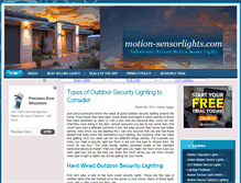 Tablet Screenshot of motion-sensorlights.com
